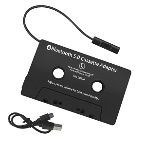 Bluetooth-Kassettenadapter fürs Auto mit Freisprecheinrichtung und Bluetooth 5.0