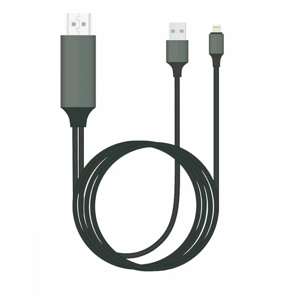 Lightning-auf-HDMI-Adapter für iPhone - kompatibles Apple HDTV-Kabel iOS