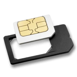satkit Flexibler Micro-SIM-zu-SIM-Adapter schwarz für iPhone und iPad