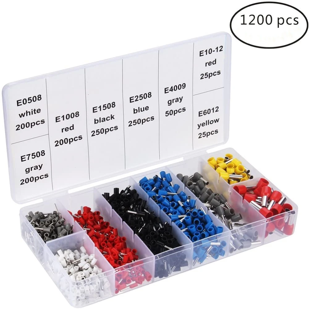 Crimpzange mit Aderendhülsen 0.25-10 mm² - 1200-teiliges Set