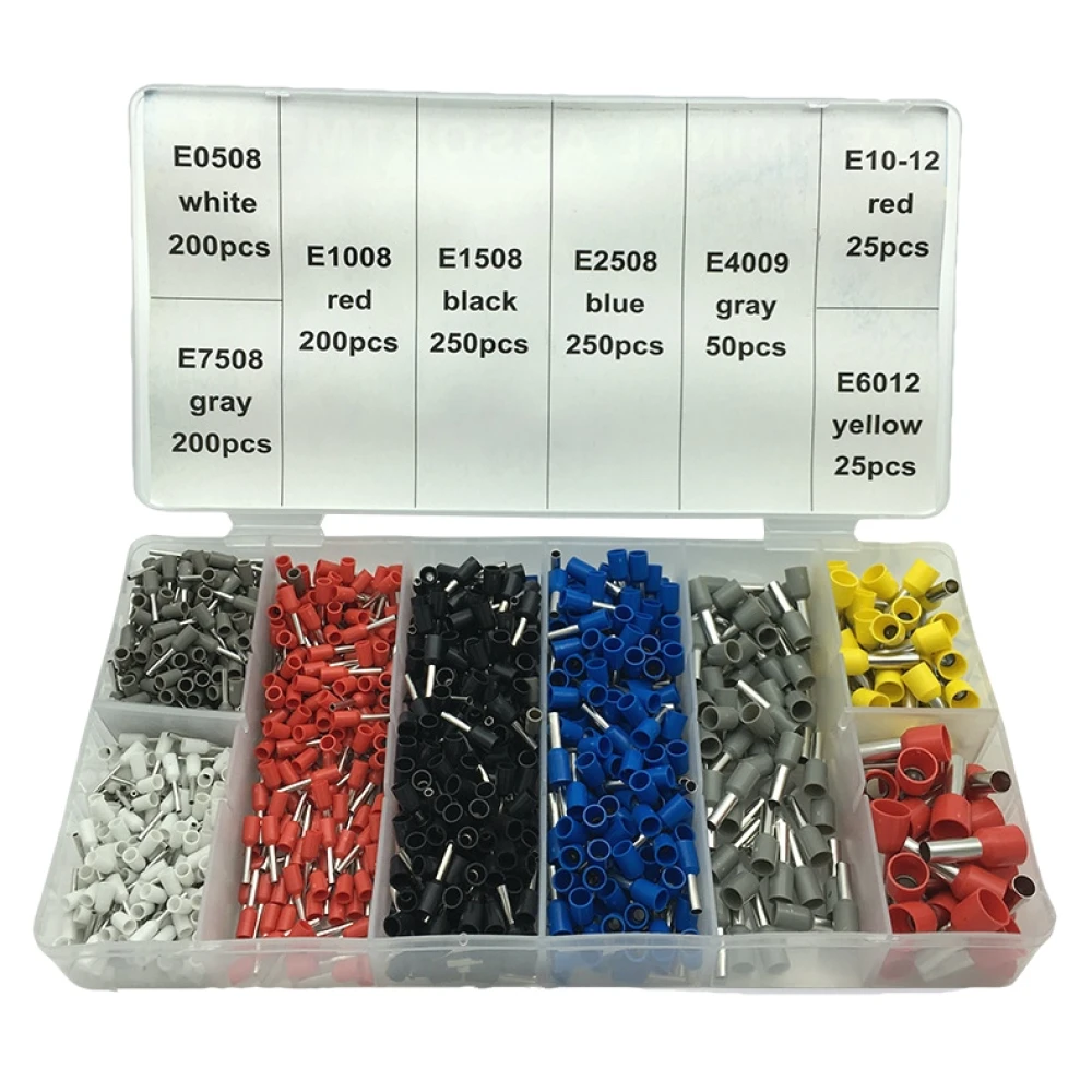Crimpzange mit Aderendhülsen 0.25-10 mm² - 1200-teiliges Set
