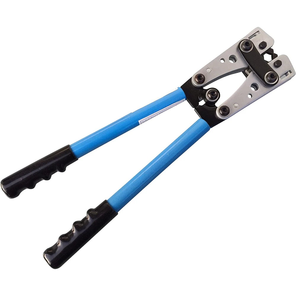 Crimpzange 6-50mm² mit rutschfesten Griffen und verstellbarer Drehung