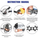 Crimpzange 6-50mm² mit rutschfesten Griffen und verstellbarer Drehung