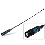 Vista lateral de antena alta ganancia walkie talkie Baofeng 36 cm