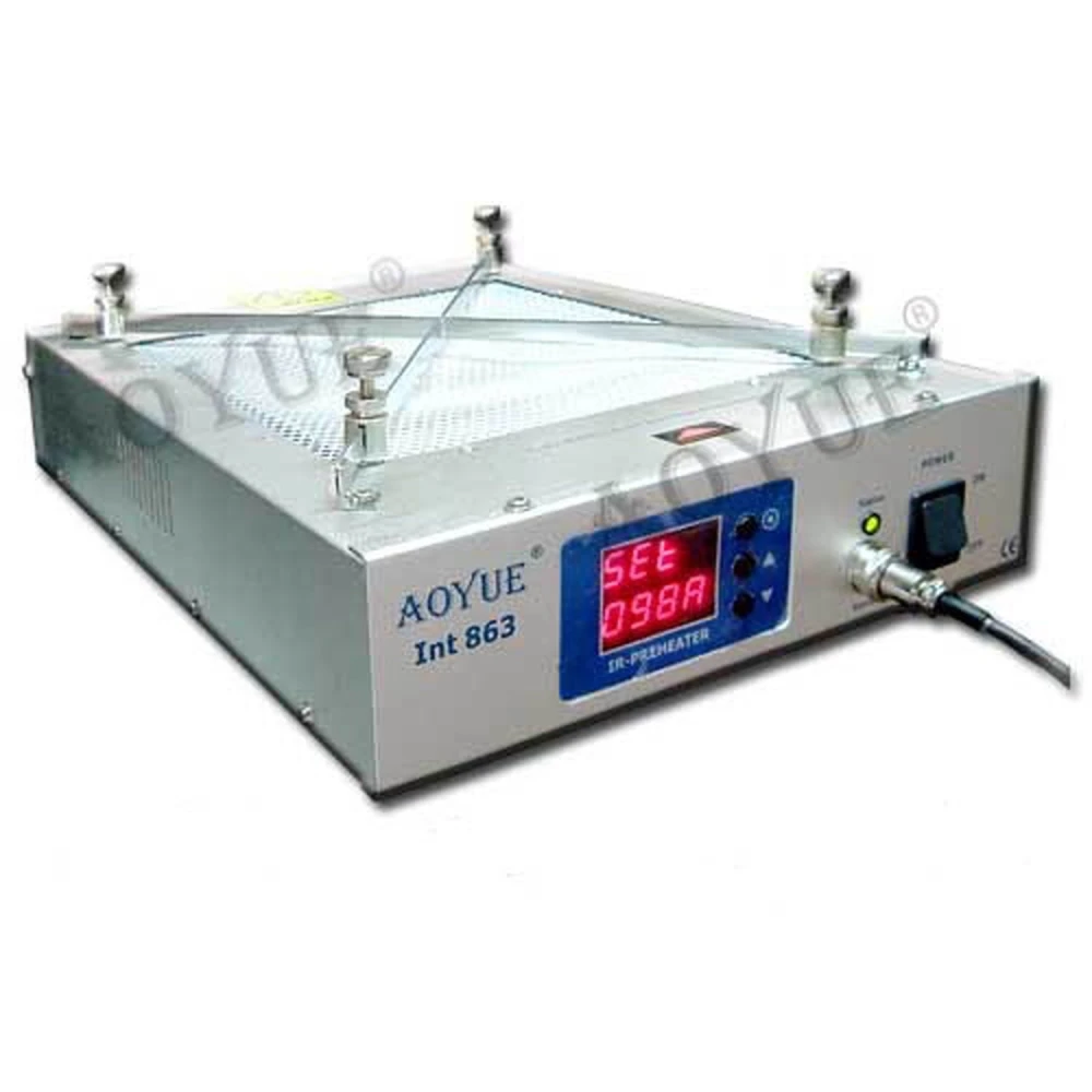 Aoyue 863 Vorheizstation mit digitaler Steuerung und Dreifachsensor