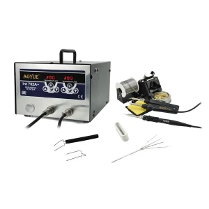 Aoyue Int 702a+ Lötstation mit Lötkolben und Pinzette für PCB-Reparatur