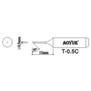 Aoyue T0,5c Lötspitze Ersatz für Aoyue Lötstationen