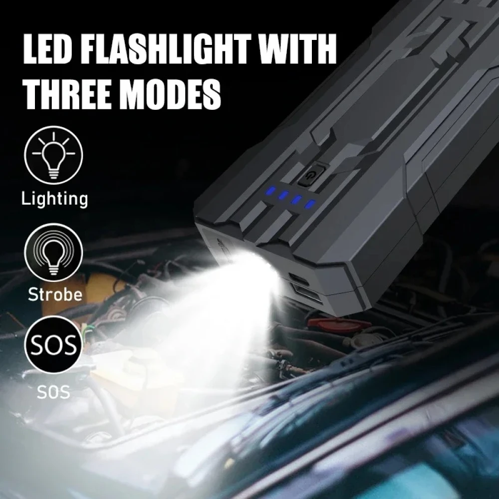 Starthilfe Powerbank 8000mAh Jumpstarter S301 kompakt und sicher mit LED-SOS-Lampe