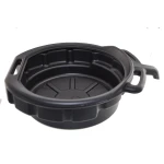 Bandeja recogedora de aceite 15 litros negra con asas y boquilla para vaciado
