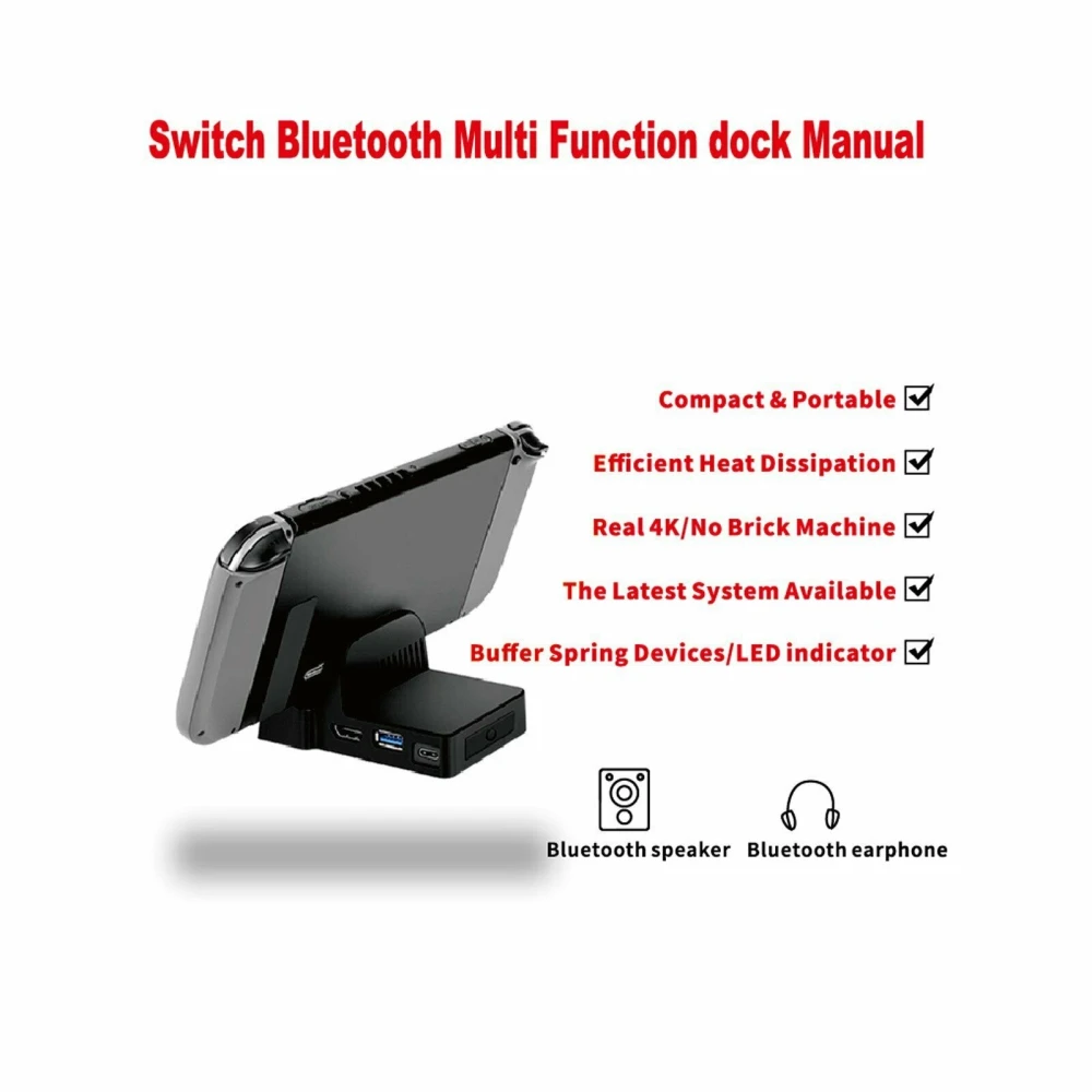 Tragbare Dockingstation für Nintendo Switch – kompaktes Mini HDMI USB Dock