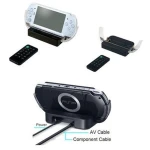 Multimedia-Dock mit Fernbedienung für PSP 2000/3000 für TV