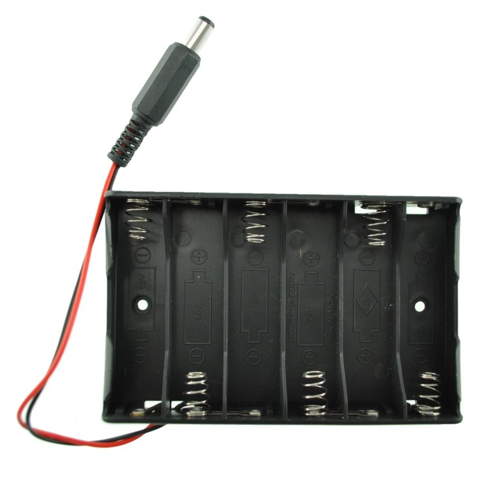 6xAA Batteriehalter für Elektronik- und Robotikprojekte