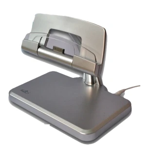 Rotierende Lade- und Standbasis für iPad mit USB-Kabel und kompaktem Design