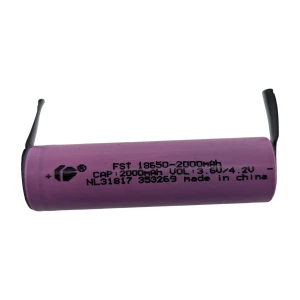 18650 Akku 2000mAh mit Lötfahne - Hohe Kapazität und Langlebigkeit