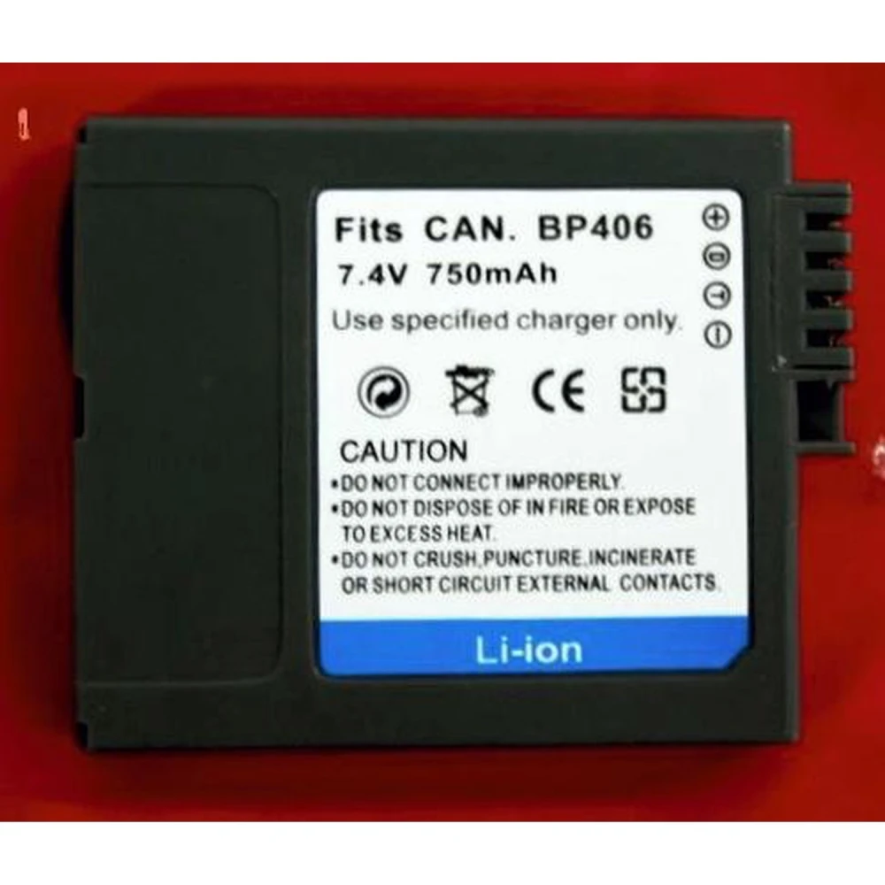 Canon BP-406/407 kompatibler Akku für Digitalkameras und Camcorder