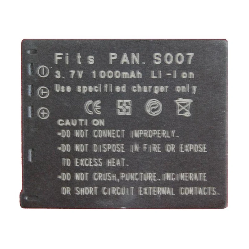 Kompatibler Akku Panasonic CGA-007E/BCD10 für Lumix-Kameras