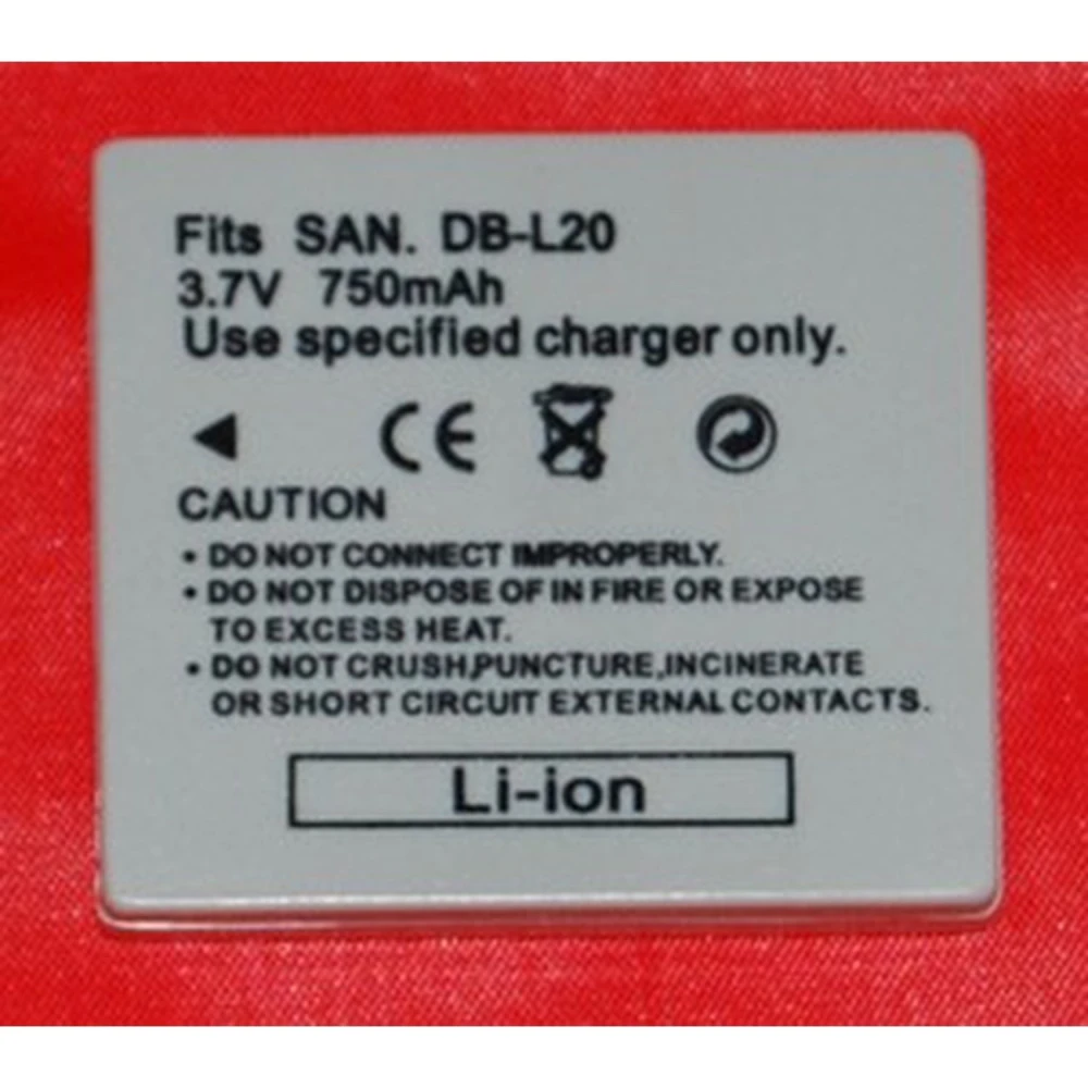 Kompatibler Sanyo DB-L20 Akku für Sanyo Xacti Digitalkameras