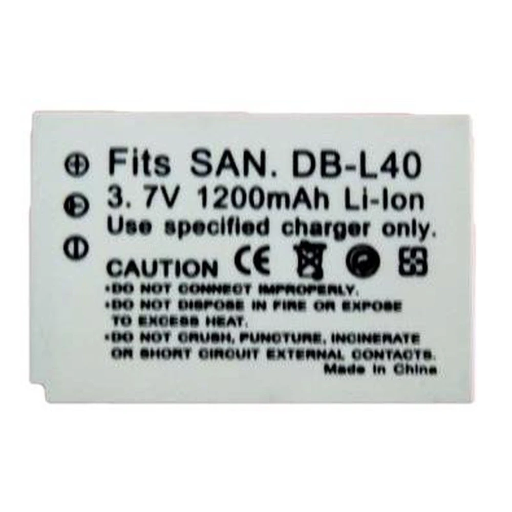 Kompatibler Sanyo DB-L40 Akku für Sanyo Xacti Digitalkameras