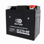 Motorradbatterie AGM 12V 6Ah OUTDO HCZ7D-MF - Kompatibel Yuasa YTZ7S-BS / GTZ7S / ETZ7S