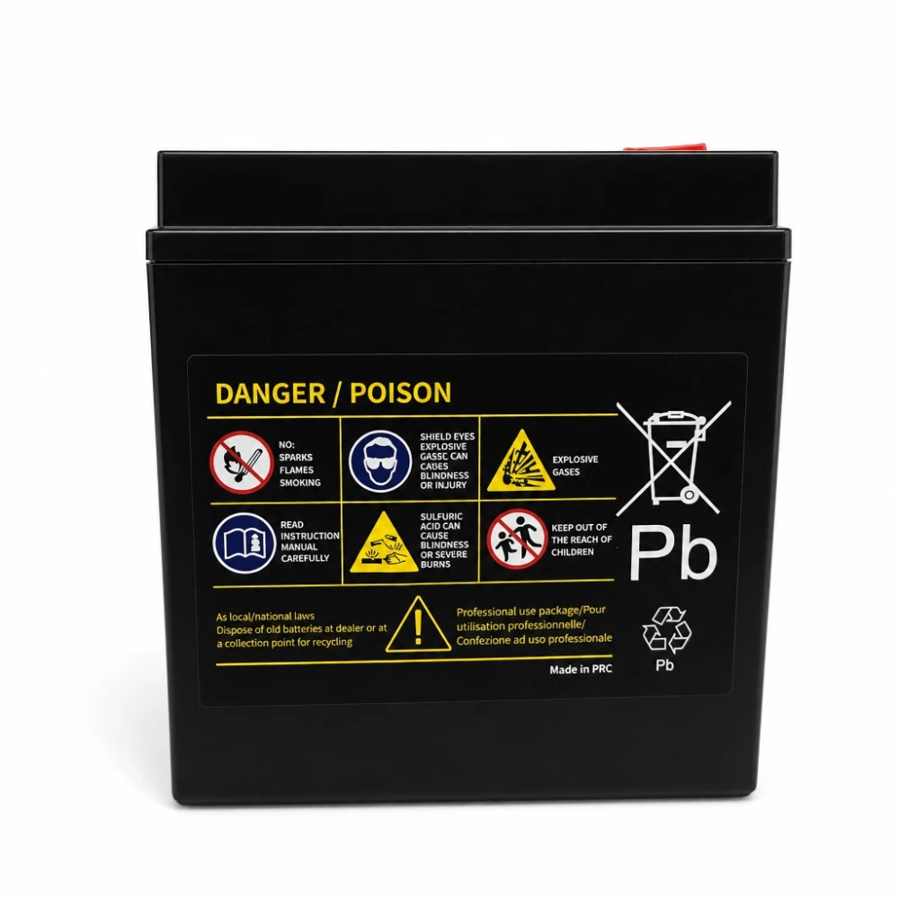 Motorradbatterie AGM 12V 14Ah OUTDO UTX16-BS(MF) - Kompatibel Yuasa YTX16-BS / GTX16-BS / ETX16-BS / 16-B