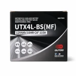 Motorradbatterie AGM 12V 4Ah OUTDO UTX4L-BS(MF) - Kompatibel Yuasa YTX4L-BS / GTX4L-BS / ETX4L-BS