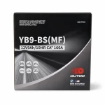 Motorradbatterie AGM 12V 9Ah OUTDO YB9-BS(MF) - Kompatibel Yuasa YB9-B / GS GM9Z-3B-1 / GS YB9-B / 12N9-4B-1 (flooded)