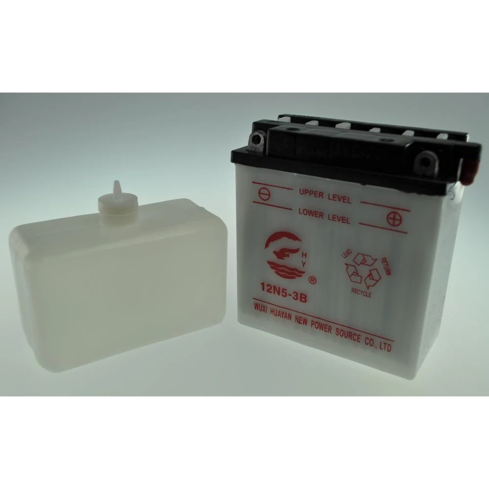 Motorradbatterie YB5L-B (12n5-3b) mit hoher Leistung und langer Lebensdauer