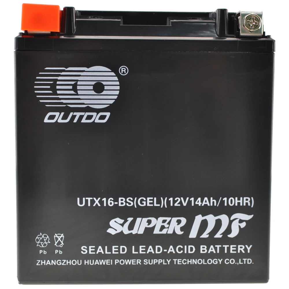 YTX16-BS Gel Motorradbatterie - Hochleistungs-Gelbatterie