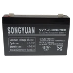 Versiegelter Bleiakku 6V 7Ah SY7-6 für Alarmanlagen und USV