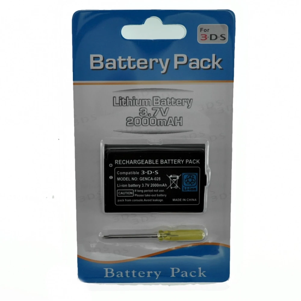Wiederaufladbarer Akku für Nintendo 3DS 3,7V 2000mAh kompatibel und langlebig
