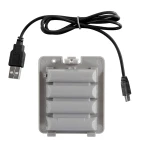 Wiederaufladbarer Akku für Wii Fit 1000mAh mit USB-Kabel