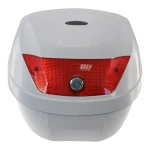 Universales Motorrad-Topcase 28L weiß - Helmkoffer für 1 Helm