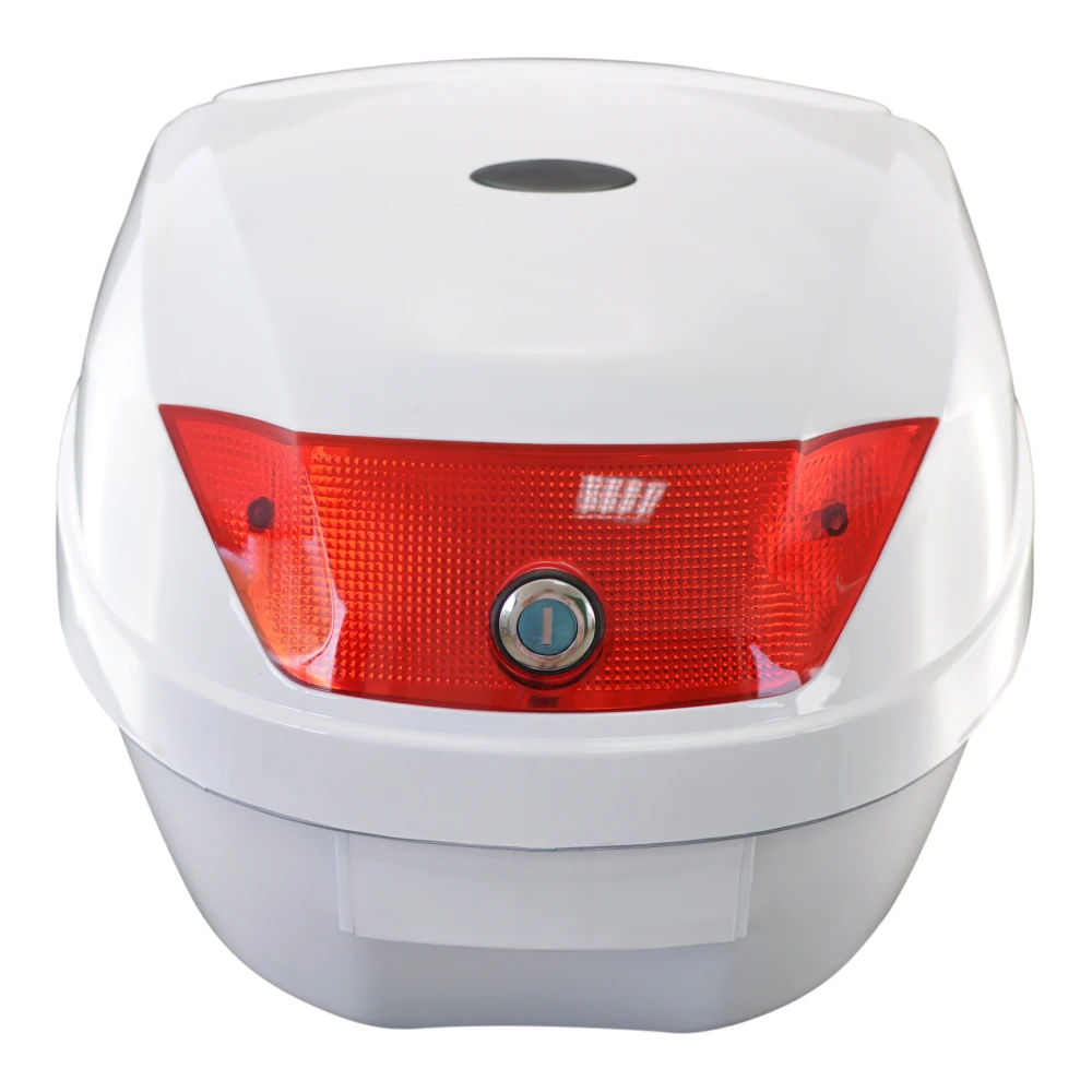 Universales Motorrad-Topcase 28L weiß - Helmkoffer für 1 Helm