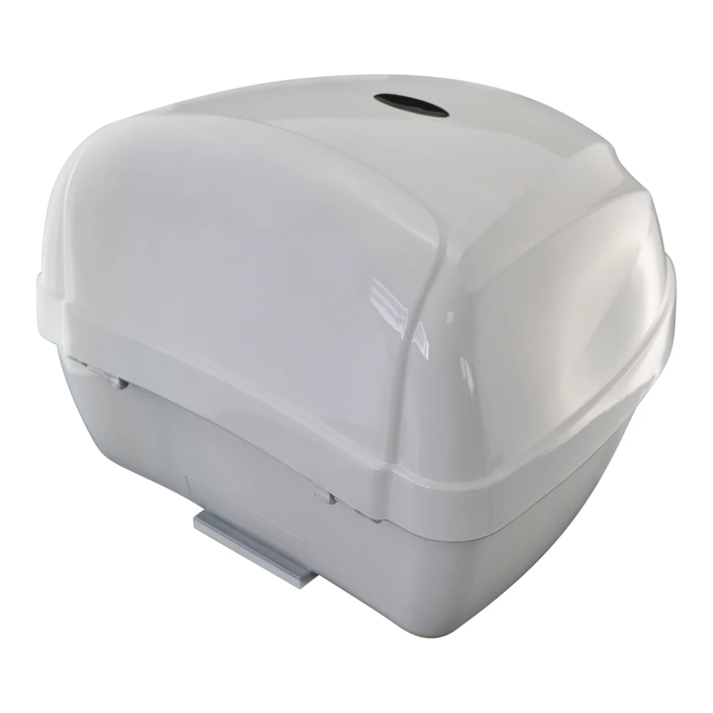 Universales Motorrad-Topcase 28L weiß - Helmkoffer für 1 Helm