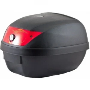 Universales Motorrad-Topcase 28L für Helm mit Schloss und Reflektoren