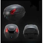Fahrrad-Helmkoffer 17L schwarz JZH-818 für 1 Helm mit Schloss