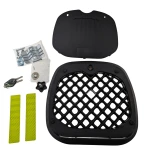 Universales Motorrad-Topcase 45L silber - quadratischer Helmkoffer für 1 Helm