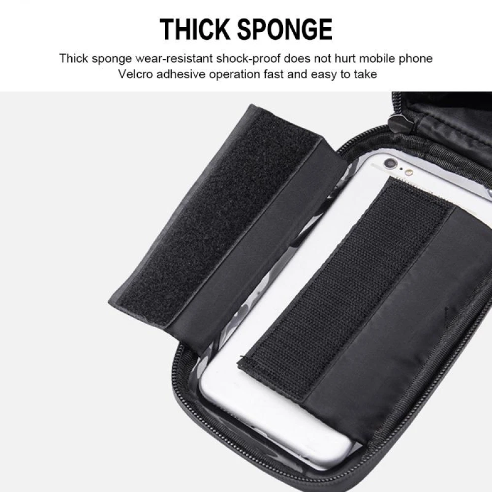 Fahrrad-Handytasche mit Touchscreen und Sonnenblende 0,5L