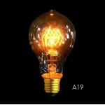 Edison-Glühbirne Vintage E27 40W A19b Spiral für Industrial-Deko