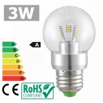 LED-Lampe E27 3W 3300K warmweiß mit 360°-Beleuchtung