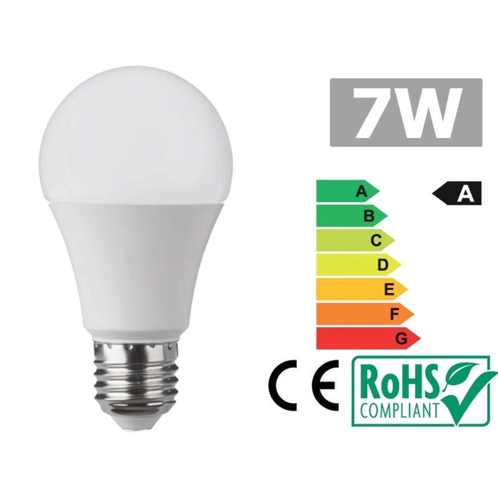 LED-Lampe E27 7W 6500K helles Licht mit hoher Effizienz