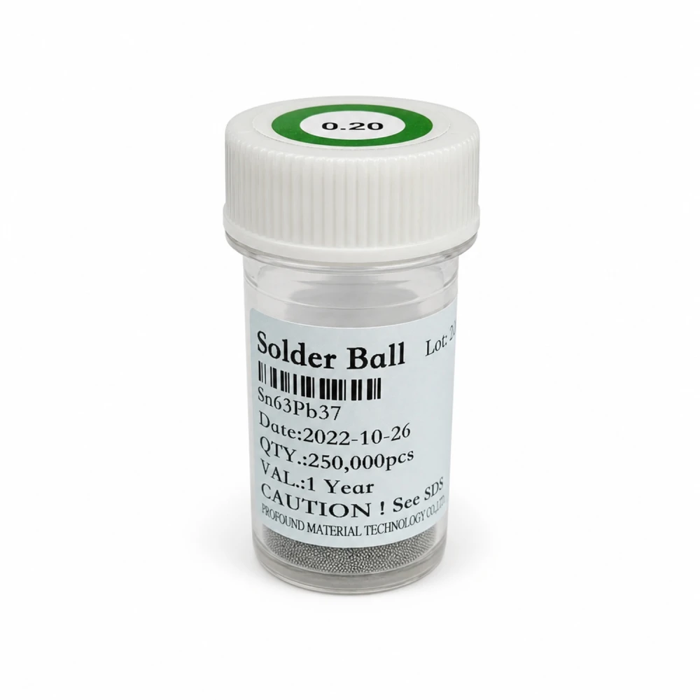 Dose Lötkugeln bleihaltiges Lot 0,20mm 250.000 Stück für BGA-Reballing