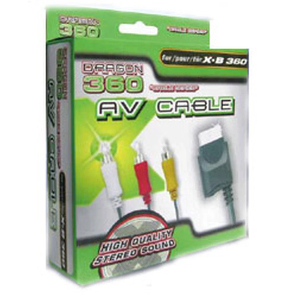 AV-Kabel für Xbox 360 kompatibel mit hochwertigem Audio und Video