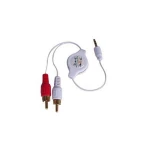 Retraktives Stereo-Anschlusskabel für iPod iPhone 3G MP3