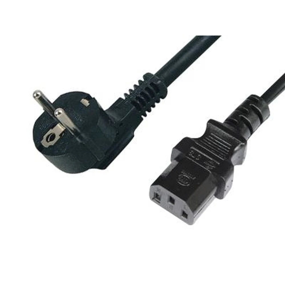 PC-Netzkabel 10 Meter mit Schuko- auf IEC-Stecker für Büro und Zuhause