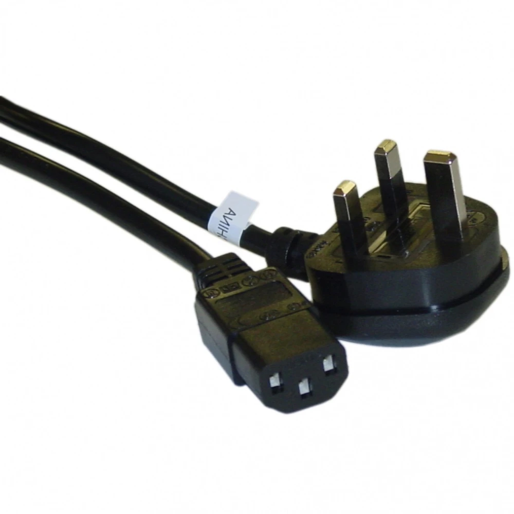 UK BS 1363 auf C13 Netzkabel mit Sicherung und VDE, 6 ft