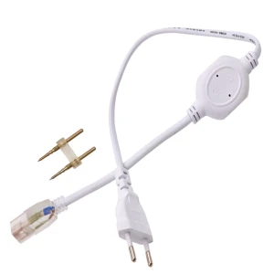 Netzanschlusskabel für LED-Streifen 220V AC mit IP65-Schutz