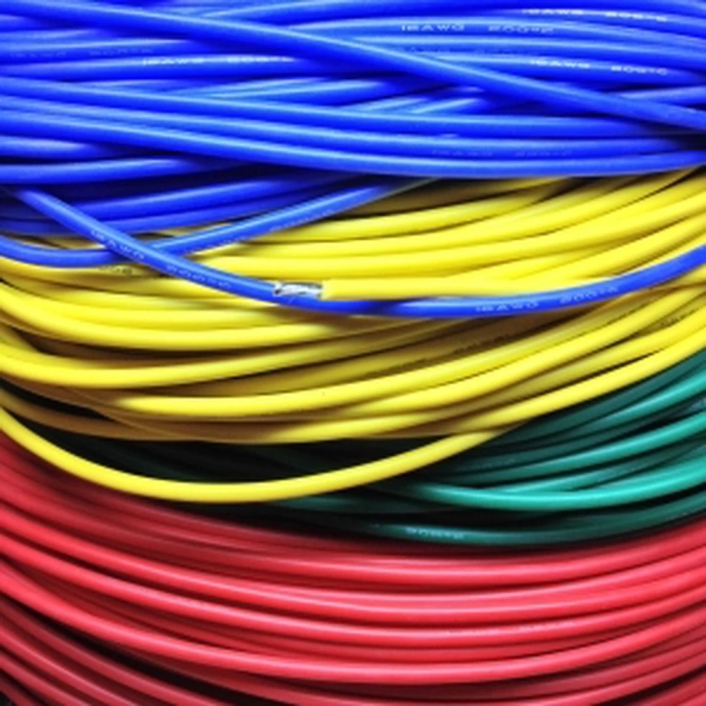 Flexibles Silikonkabel 16AWG rot bis 200º und 3kV für elektrische Prüfungen