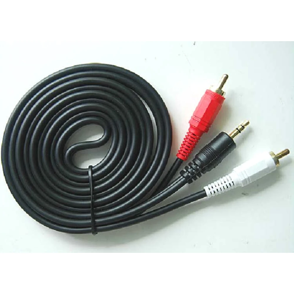 3,5mm Klinke auf 2 RCA Kabel 1,5m für Audioverbindung