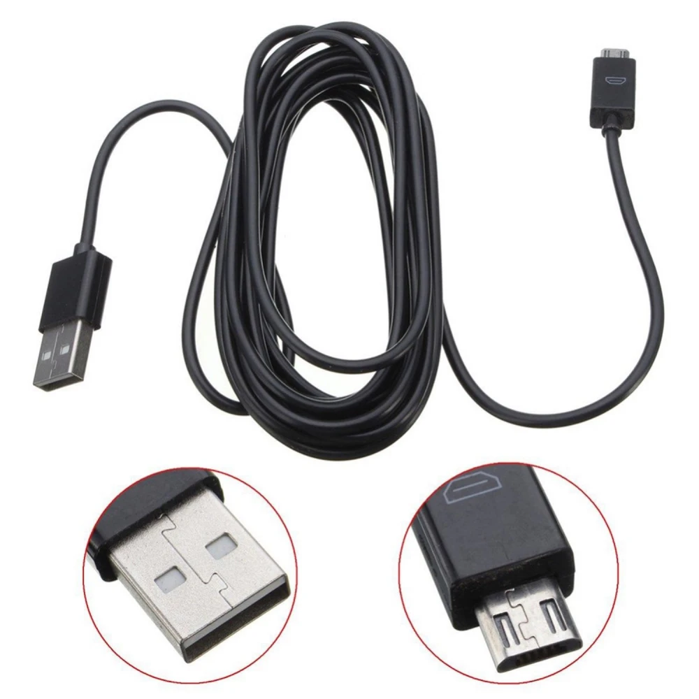 Micro-USB-Kabel 3 Meter für PS4- und Xbox One-Controller